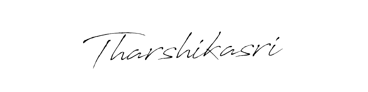 Design your own signature with our free online signature maker. With this signature software, you can create a handwritten (Antro_Vectra) signature for name Tharshikasri. Tharshikasri signature style 6 images and pictures png