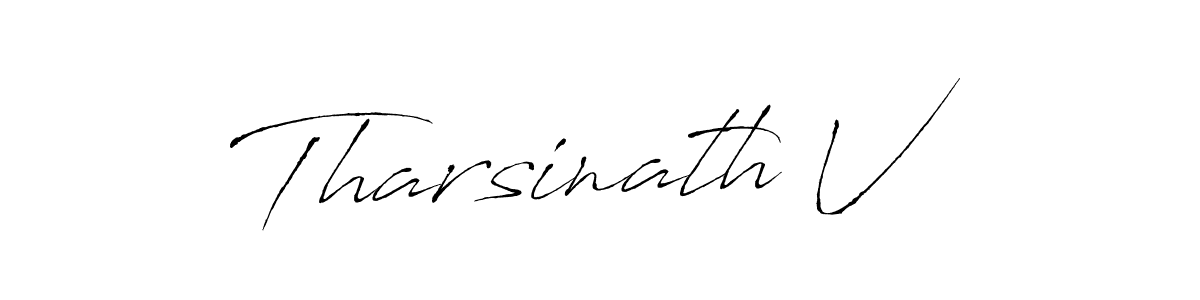 Also we have Tharsinath V name is the best signature style. Create professional handwritten signature collection using Antro_Vectra autograph style. Tharsinath V signature style 6 images and pictures png