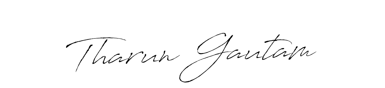 You should practise on your own different ways (Antro_Vectra) to write your name (Tharun Gautam) in signature. don't let someone else do it for you. Tharun Gautam signature style 6 images and pictures png