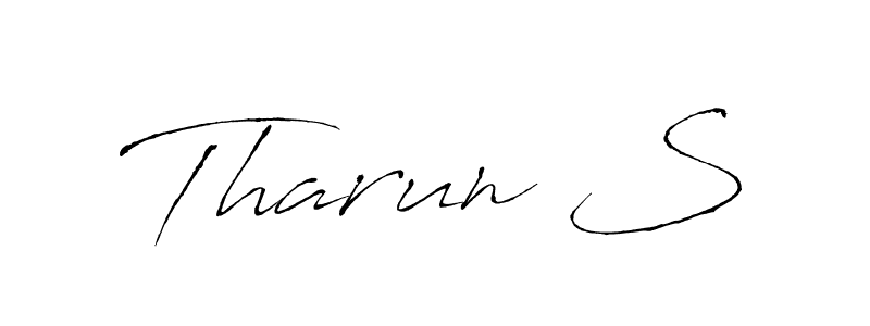 How to make Tharun S signature? Antro_Vectra is a professional autograph style. Create handwritten signature for Tharun S name. Tharun S signature style 6 images and pictures png