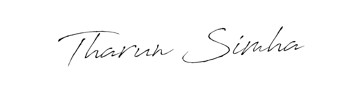 Also we have Tharun Simha name is the best signature style. Create professional handwritten signature collection using Antro_Vectra autograph style. Tharun Simha signature style 6 images and pictures png