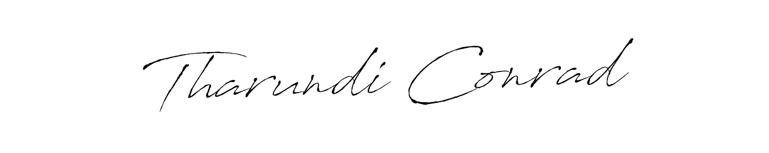 It looks lik you need a new signature style for name Tharundi Conrad. Design unique handwritten (Antro_Vectra) signature with our free signature maker in just a few clicks. Tharundi Conrad signature style 6 images and pictures png