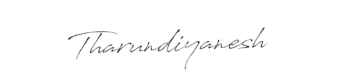 Use a signature maker to create a handwritten signature online. With this signature software, you can design (Antro_Vectra) your own signature for name Tharundiyanesh. Tharundiyanesh signature style 6 images and pictures png
