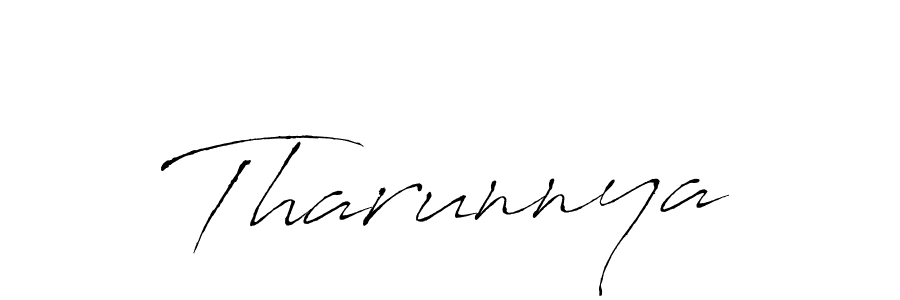 How to make Tharunnya signature? Antro_Vectra is a professional autograph style. Create handwritten signature for Tharunnya name. Tharunnya signature style 6 images and pictures png