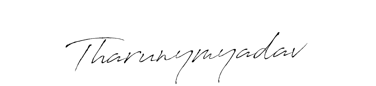 How to make Tharunymyadav signature? Antro_Vectra is a professional autograph style. Create handwritten signature for Tharunymyadav name. Tharunymyadav signature style 6 images and pictures png