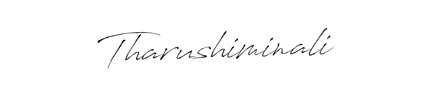 Create a beautiful signature design for name Tharushiminali. With this signature (Antro_Vectra) fonts, you can make a handwritten signature for free. Tharushiminali signature style 6 images and pictures png