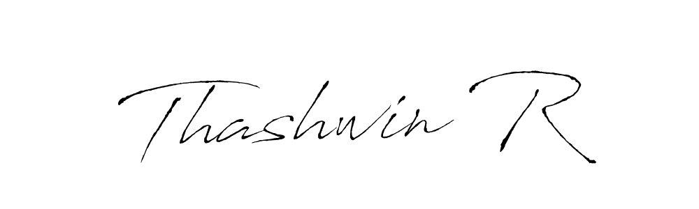 Also we have Thashwin R name is the best signature style. Create professional handwritten signature collection using Antro_Vectra autograph style. Thashwin R signature style 6 images and pictures png