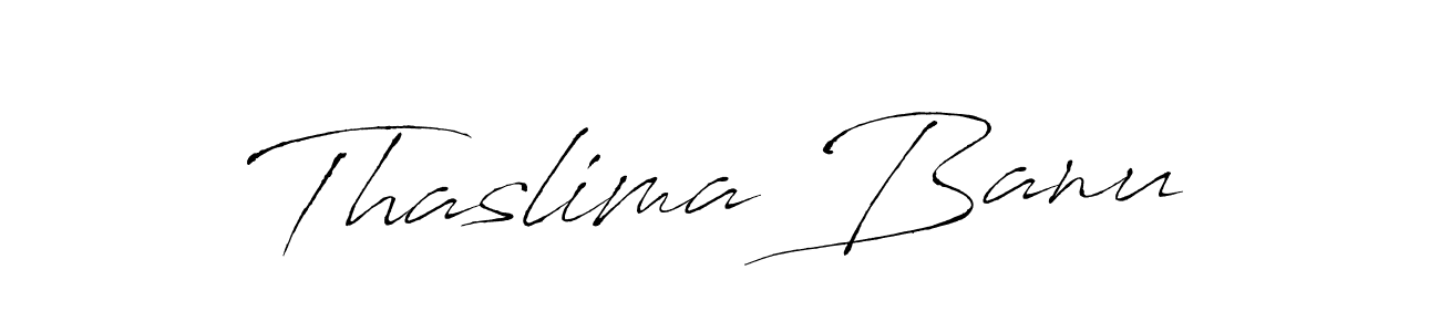 It looks lik you need a new signature style for name Thaslima Banu. Design unique handwritten (Antro_Vectra) signature with our free signature maker in just a few clicks. Thaslima Banu signature style 6 images and pictures png