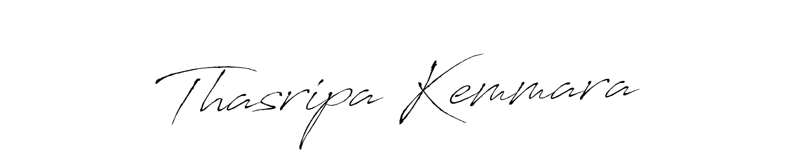 if you are searching for the best signature style for your name Thasripa Kemmara. so please give up your signature search. here we have designed multiple signature styles  using Antro_Vectra. Thasripa Kemmara signature style 6 images and pictures png