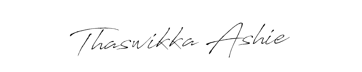 The best way (Antro_Vectra) to make a short signature is to pick only two or three words in your name. The name Thaswikka Ashie include a total of six letters. For converting this name. Thaswikka Ashie signature style 6 images and pictures png