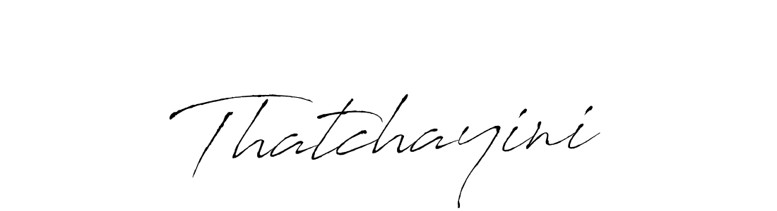 How to make Thatchayini signature? Antro_Vectra is a professional autograph style. Create handwritten signature for Thatchayini name. Thatchayini signature style 6 images and pictures png