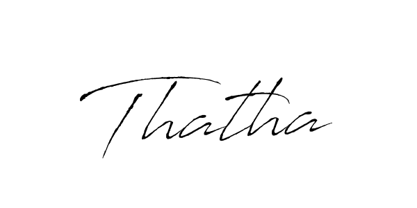 Create a beautiful signature design for name Thatha. With this signature (Antro_Vectra) fonts, you can make a handwritten signature for free. Thatha signature style 6 images and pictures png