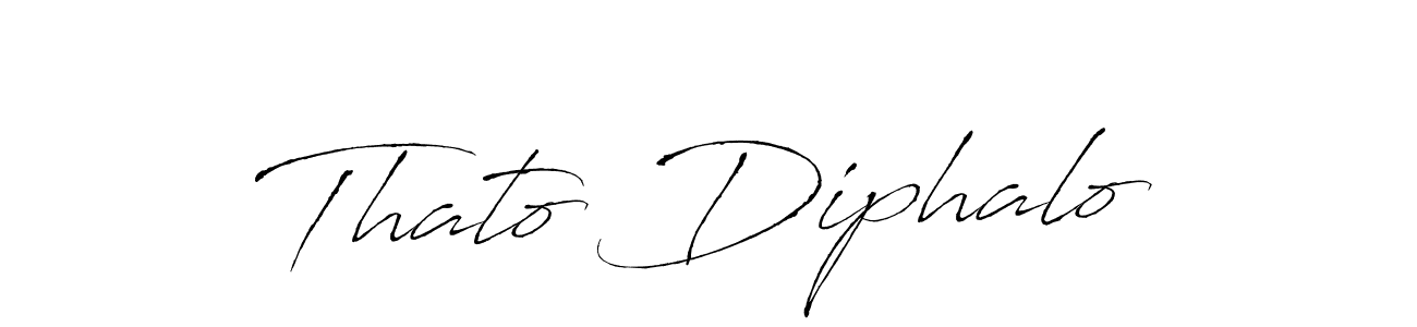 How to make Thato Diphalo signature? Antro_Vectra is a professional autograph style. Create handwritten signature for Thato Diphalo name. Thato Diphalo signature style 6 images and pictures png