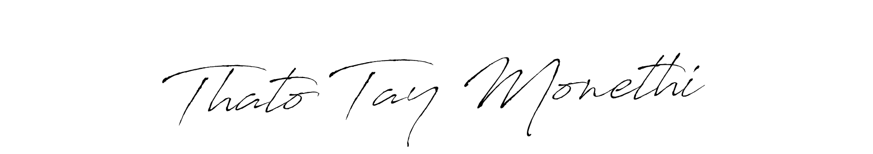 Make a beautiful signature design for name Thato Tay Monethi. With this signature (Antro_Vectra) style, you can create a handwritten signature for free. Thato Tay Monethi signature style 6 images and pictures png