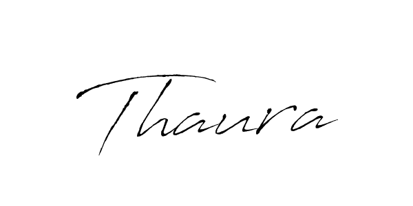 How to make Thaura signature? Antro_Vectra is a professional autograph style. Create handwritten signature for Thaura name. Thaura signature style 6 images and pictures png