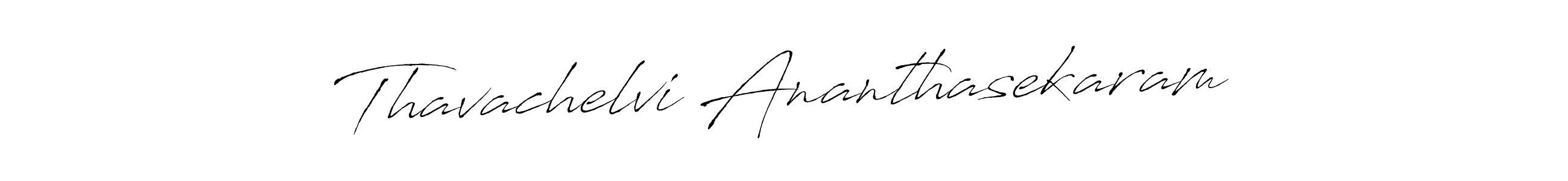 How to make Thavachelvi Ananthasekaram name signature. Use Antro_Vectra style for creating short signs online. This is the latest handwritten sign. Thavachelvi Ananthasekaram signature style 6 images and pictures png