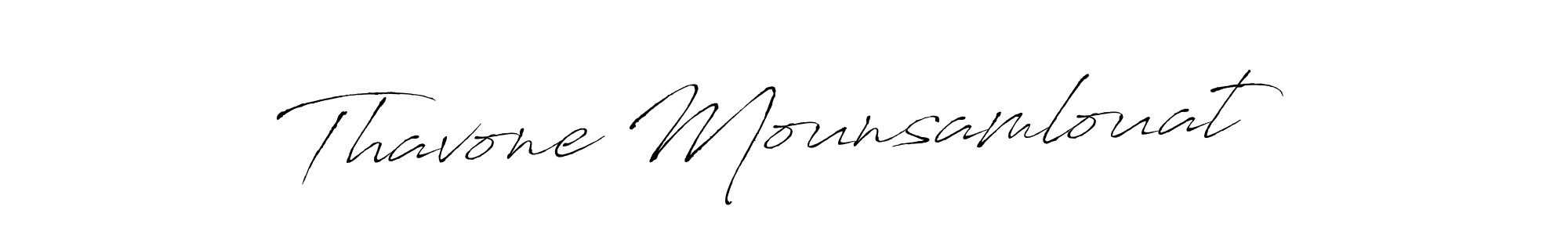 Design your own signature with our free online signature maker. With this signature software, you can create a handwritten (Antro_Vectra) signature for name Thavone Mounsamlouat. Thavone Mounsamlouat signature style 6 images and pictures png