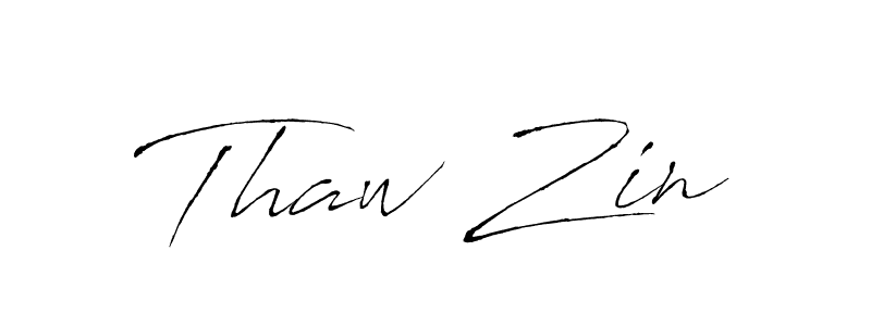 How to make Thaw Zin signature? Antro_Vectra is a professional autograph style. Create handwritten signature for Thaw Zin name. Thaw Zin signature style 6 images and pictures png