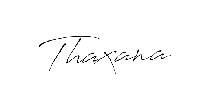 Make a beautiful signature design for name Thaxana. With this signature (Antro_Vectra) style, you can create a handwritten signature for free. Thaxana signature style 6 images and pictures png