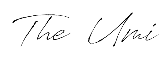 Use a signature maker to create a handwritten signature online. With this signature software, you can design (Antro_Vectra) your own signature for name The  Umi. The  Umi signature style 6 images and pictures png