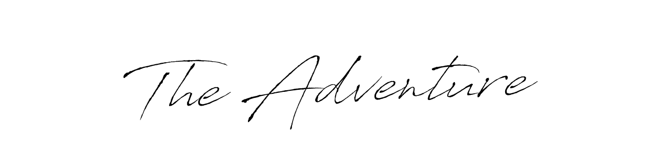 The Adventure stylish signature style. Best Handwritten Sign (Antro_Vectra) for my name. Handwritten Signature Collection Ideas for my name The Adventure. The Adventure signature style 6 images and pictures png