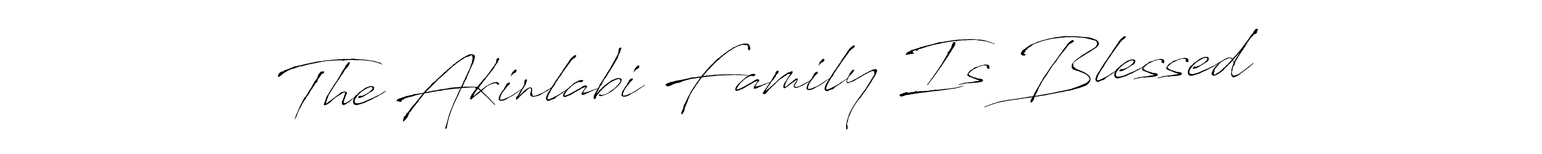 Also You can easily find your signature by using the search form. We will create The Akinlabi Family Is Blessed name handwritten signature images for you free of cost using Antro_Vectra sign style. The Akinlabi Family Is Blessed signature style 6 images and pictures png