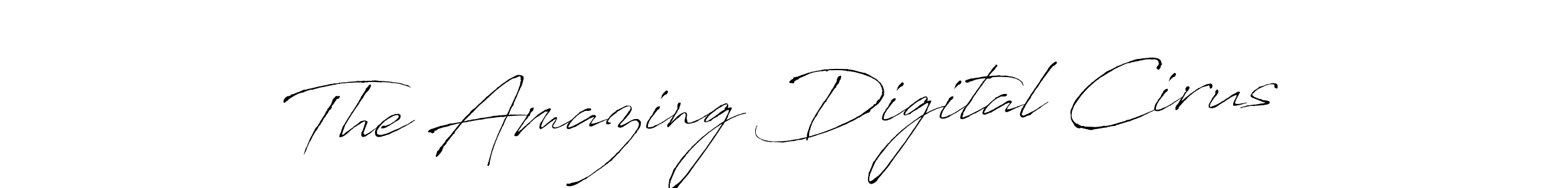 Use a signature maker to create a handwritten signature online. With this signature software, you can design (Antro_Vectra) your own signature for name The Amazing Digital Cirus. The Amazing Digital Cirus signature style 6 images and pictures png