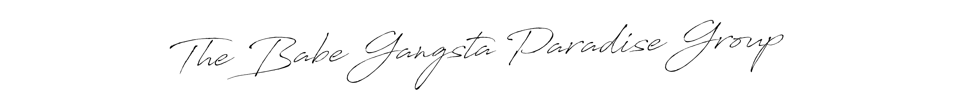 How to make The Babe Gangsta Paradise Group name signature. Use Antro_Vectra style for creating short signs online. This is the latest handwritten sign. The Babe Gangsta Paradise Group signature style 6 images and pictures png