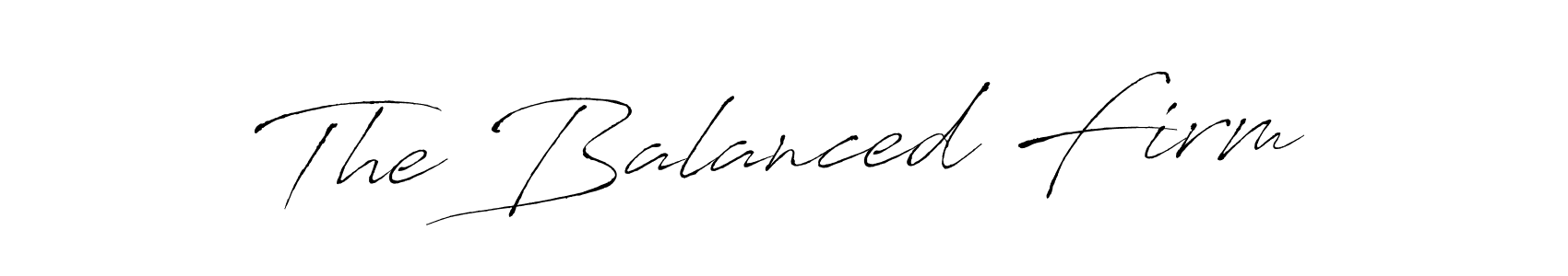 How to make The Balanced Firm signature? Antro_Vectra is a professional autograph style. Create handwritten signature for The Balanced Firm name. The Balanced Firm signature style 6 images and pictures png