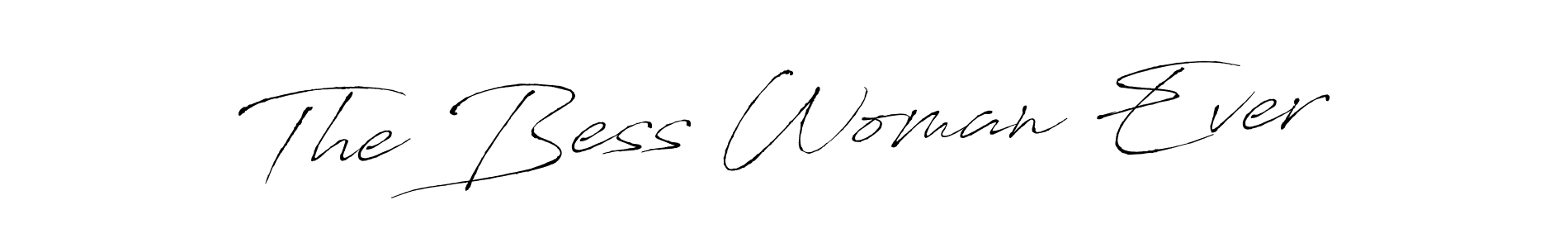 Similarly Antro_Vectra is the best handwritten signature design. Signature creator online .You can use it as an online autograph creator for name The Bess Woman Ever. The Bess Woman Ever signature style 6 images and pictures png