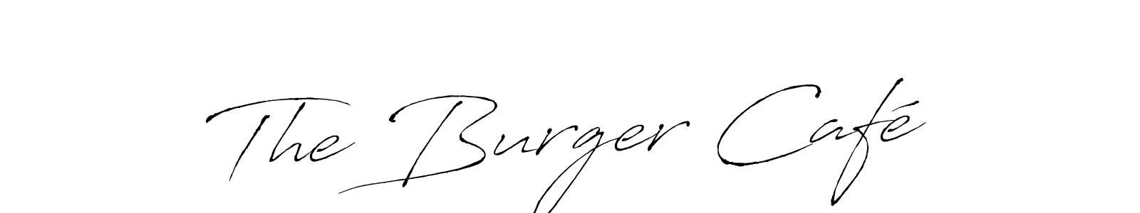 You should practise on your own different ways (Antro_Vectra) to write your name (The Burger Café) in signature. don't let someone else do it for you. The Burger Café signature style 6 images and pictures png