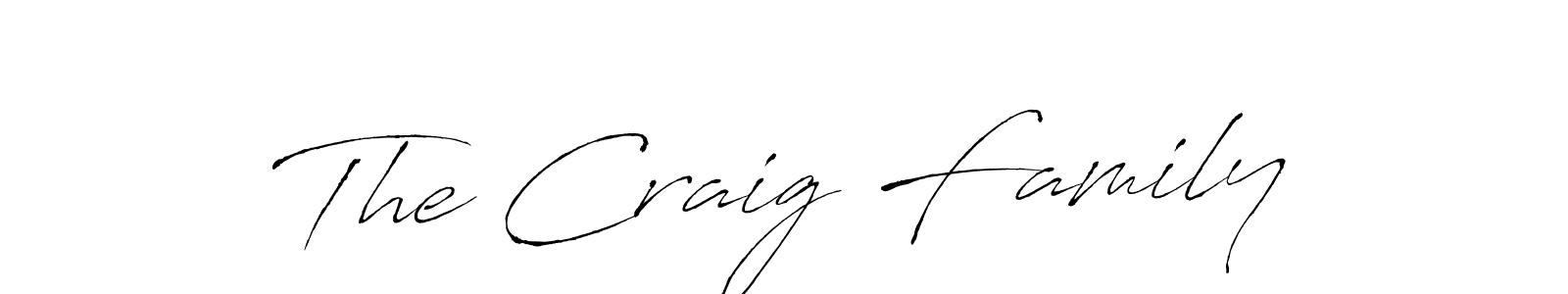 if you are searching for the best signature style for your name The Craig Family. so please give up your signature search. here we have designed multiple signature styles  using Antro_Vectra. The Craig Family signature style 6 images and pictures png