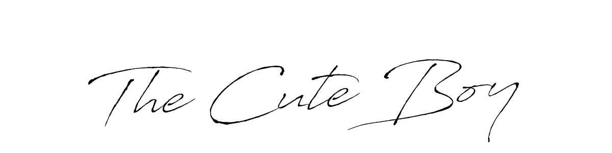 It looks lik you need a new signature style for name The Cute Boy. Design unique handwritten (Antro_Vectra) signature with our free signature maker in just a few clicks. The Cute Boy signature style 6 images and pictures png