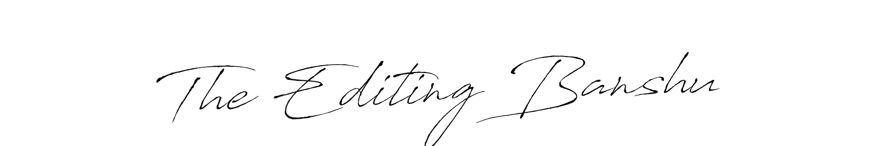 Antro_Vectra is a professional signature style that is perfect for those who want to add a touch of class to their signature. It is also a great choice for those who want to make their signature more unique. Get The Editing Banshu name to fancy signature for free. The Editing Banshu signature style 6 images and pictures png