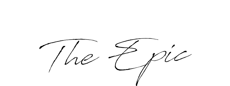 The Epic stylish signature style. Best Handwritten Sign (Antro_Vectra) for my name. Handwritten Signature Collection Ideas for my name The Epic. The Epic signature style 6 images and pictures png