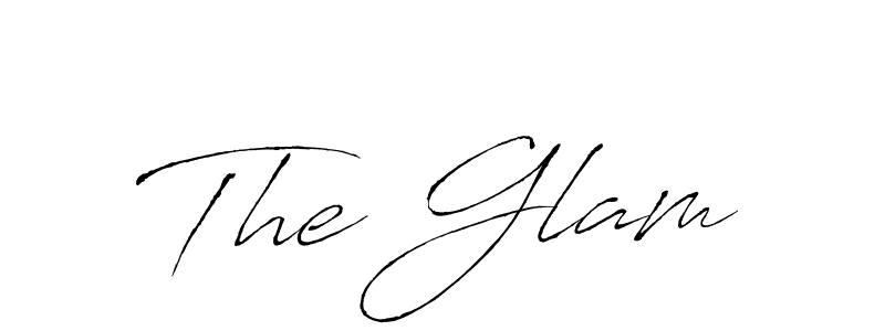 Make a beautiful signature design for name The Glam. With this signature (Antro_Vectra) style, you can create a handwritten signature for free. The Glam signature style 6 images and pictures png