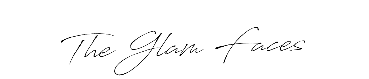 You should practise on your own different ways (Antro_Vectra) to write your name (The Glam Faces) in signature. don't let someone else do it for you. The Glam Faces signature style 6 images and pictures png