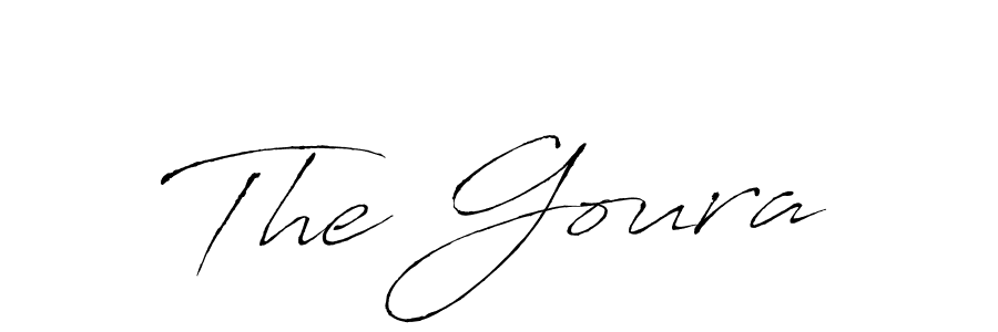 Make a beautiful signature design for name The Goura. With this signature (Antro_Vectra) style, you can create a handwritten signature for free. The Goura signature style 6 images and pictures png