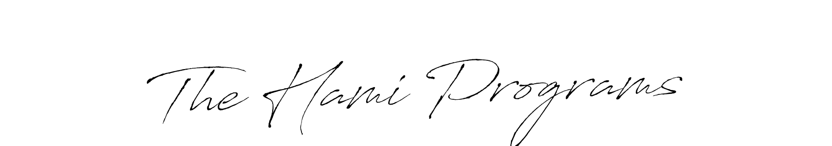 You should practise on your own different ways (Antro_Vectra) to write your name (The Hami Programs) in signature. don't let someone else do it for you. The Hami Programs signature style 6 images and pictures png