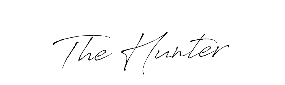 Create a beautiful signature design for name The Hunter. With this signature (Antro_Vectra) fonts, you can make a handwritten signature for free. The Hunter signature style 6 images and pictures png