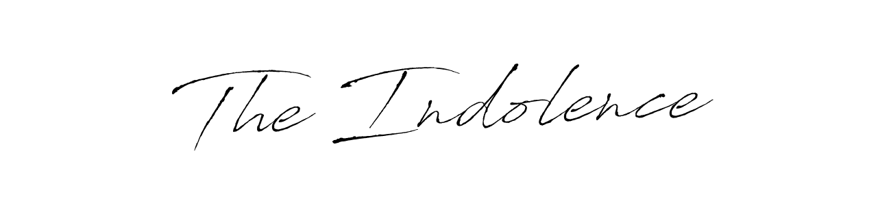 Design your own signature with our free online signature maker. With this signature software, you can create a handwritten (Antro_Vectra) signature for name The Indolence. The Indolence signature style 6 images and pictures png