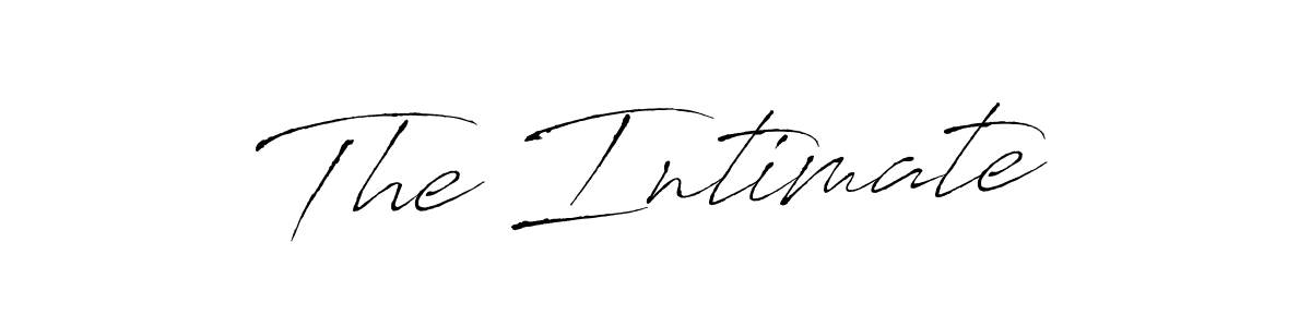 Design your own signature with our free online signature maker. With this signature software, you can create a handwritten (Antro_Vectra) signature for name The Intimate. The Intimate signature style 6 images and pictures png