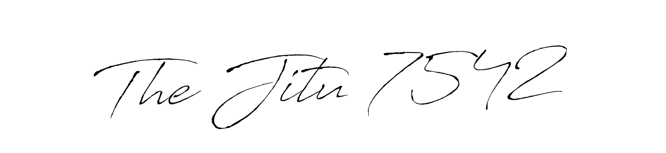 Make a beautiful signature design for name The Jitu 7542. With this signature (Antro_Vectra) style, you can create a handwritten signature for free. The Jitu 7542 signature style 6 images and pictures png