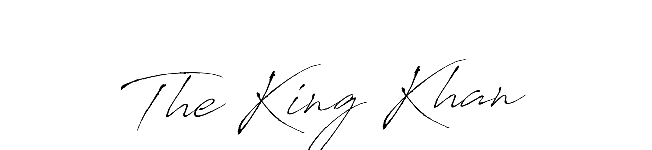 How to make The King Khan name signature. Use Antro_Vectra style for creating short signs online. This is the latest handwritten sign. The King Khan signature style 6 images and pictures png