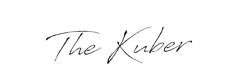 How to make The Kuber signature? Antro_Vectra is a professional autograph style. Create handwritten signature for The Kuber name. The Kuber signature style 6 images and pictures png