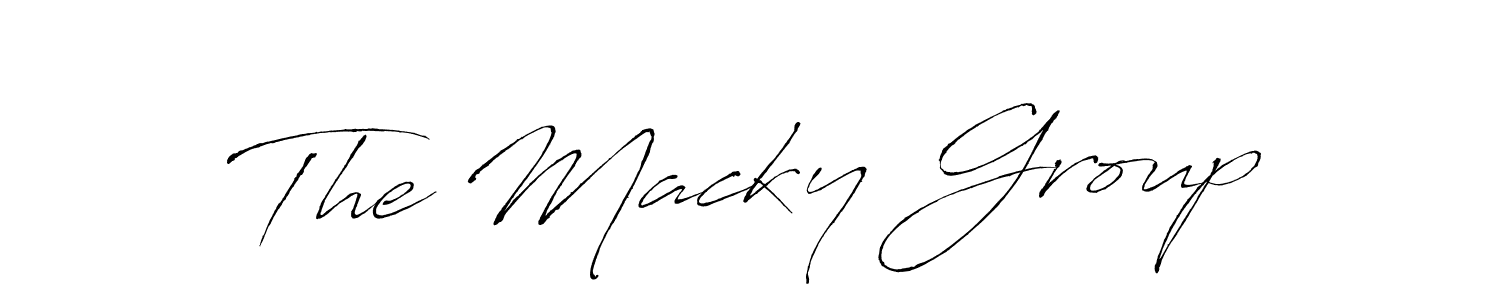 Design your own signature with our free online signature maker. With this signature software, you can create a handwritten (Antro_Vectra) signature for name The Macky Group. The Macky Group signature style 6 images and pictures png