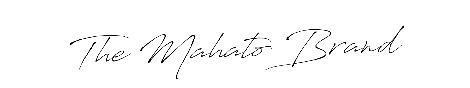 Use a signature maker to create a handwritten signature online. With this signature software, you can design (Antro_Vectra) your own signature for name The Mahato Brand. The Mahato Brand signature style 6 images and pictures png