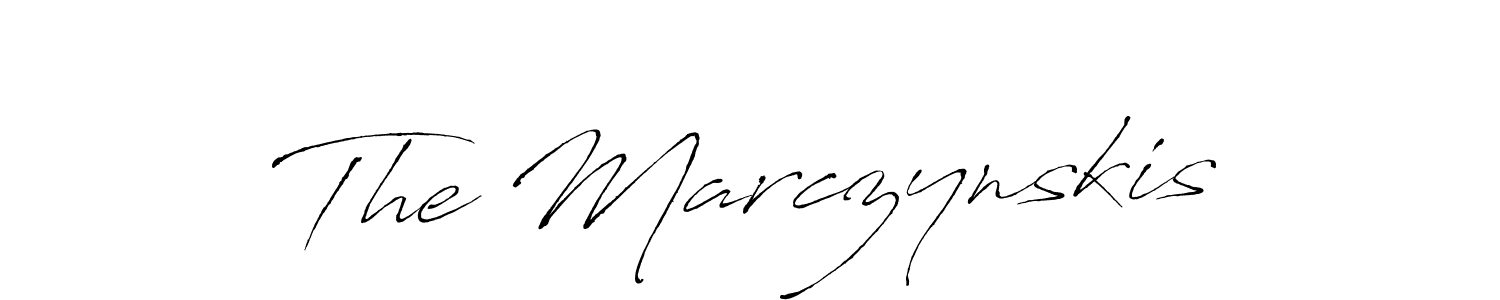 The Marczynskis stylish signature style. Best Handwritten Sign (Antro_Vectra) for my name. Handwritten Signature Collection Ideas for my name The Marczynskis. The Marczynskis signature style 6 images and pictures png