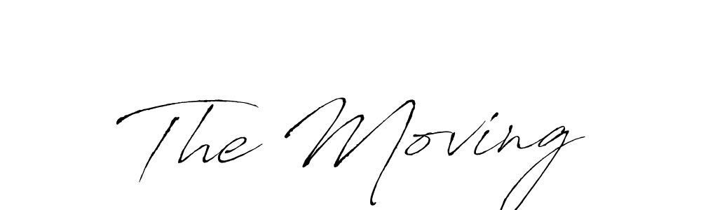 This is the best signature style for the The Moving name. Also you like these signature font (Antro_Vectra). Mix name signature. The Moving signature style 6 images and pictures png