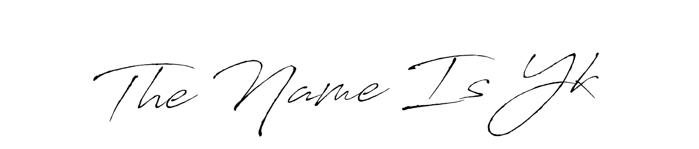 Design your own signature with our free online signature maker. With this signature software, you can create a handwritten (Antro_Vectra) signature for name The Name Is Yk. The Name Is Yk signature style 6 images and pictures png